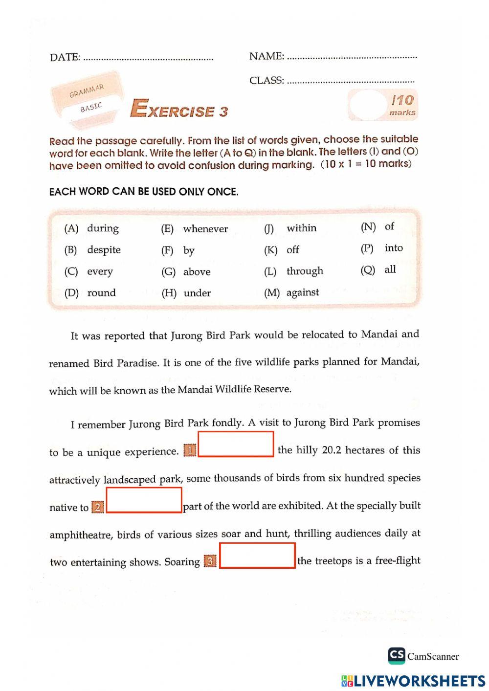 2021 Week 21 Cloze Passages p5-6 PART 1
