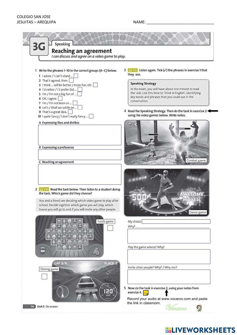 Reaching an agreement