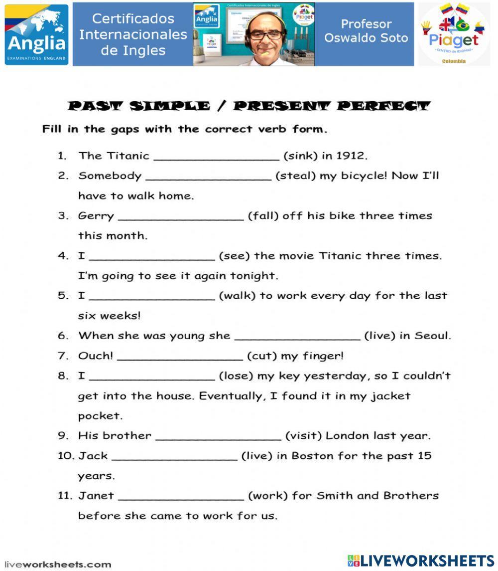 Pasado simple y presente perfecto