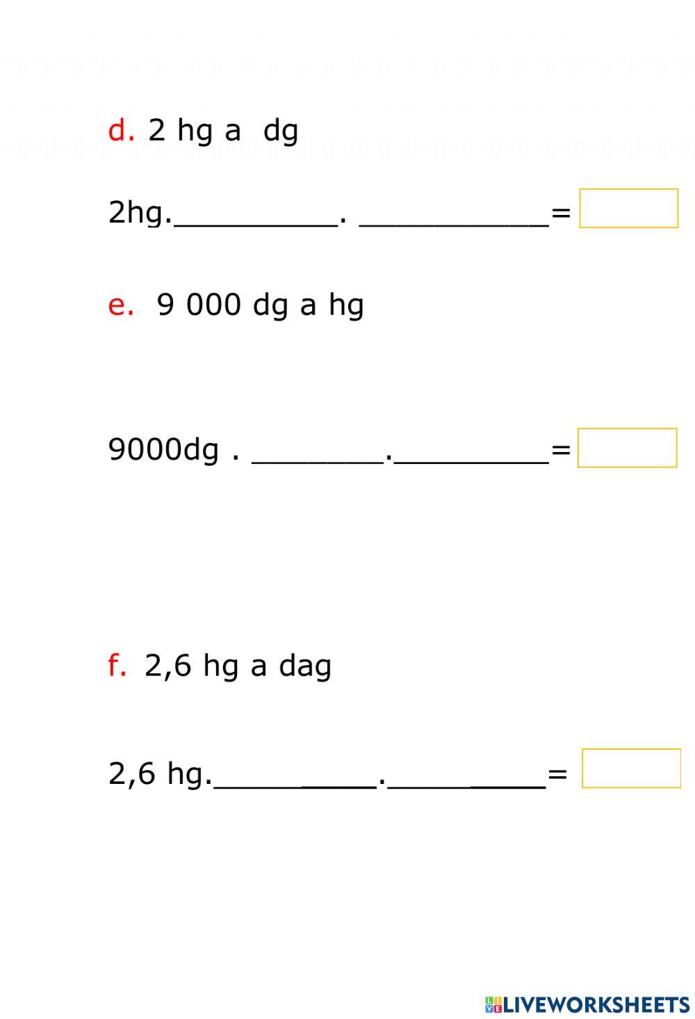 Factores de Conversión