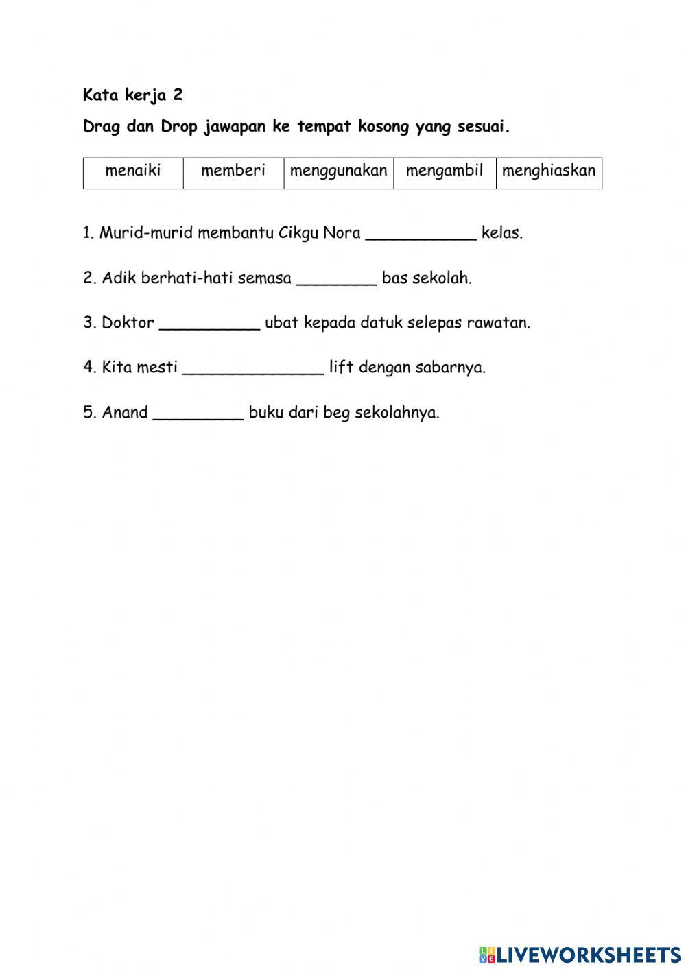 Tahun 2 Kata Kerja 2