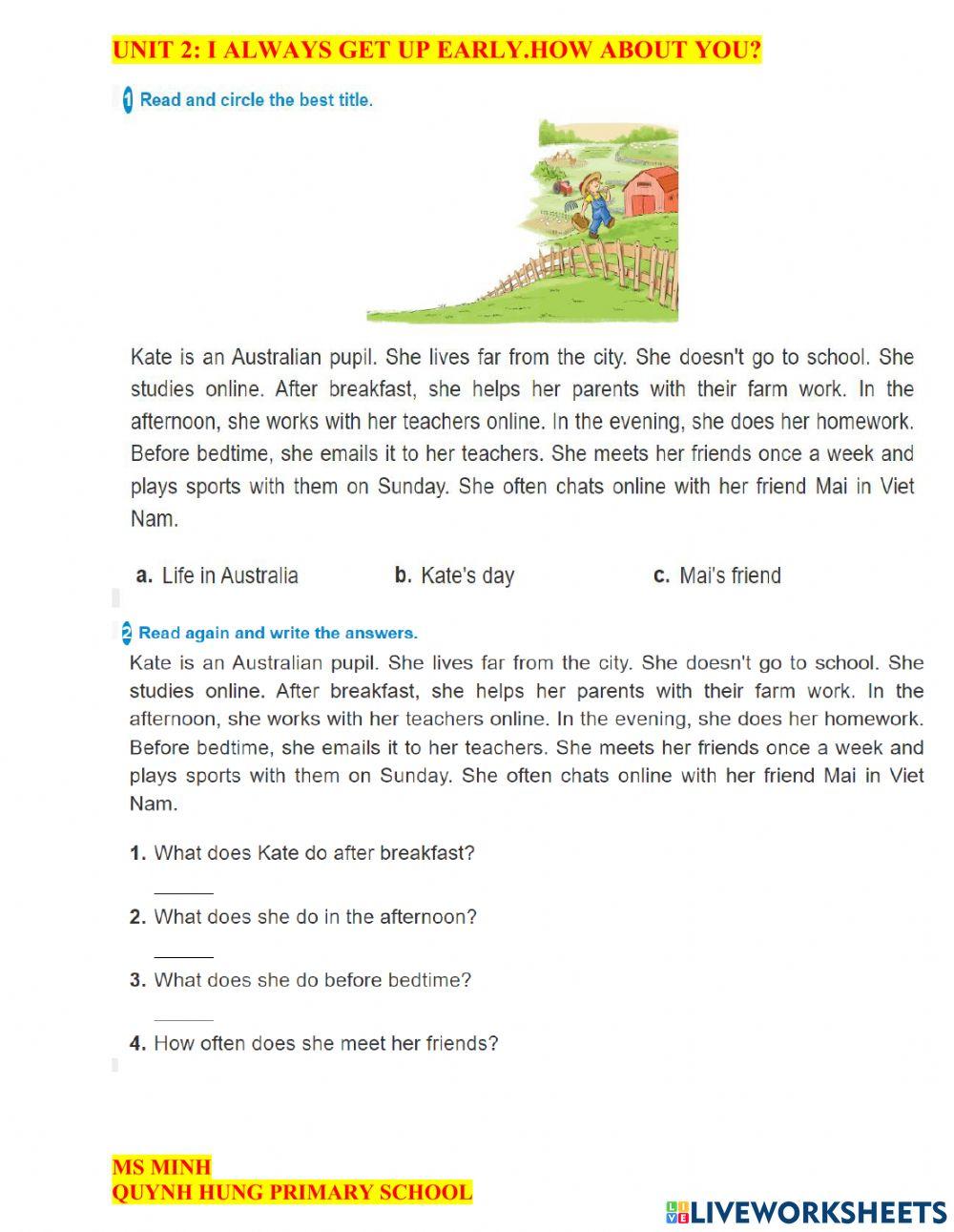 unit2-i-always-get-up-early-how-about-you-online-exercise-for-live