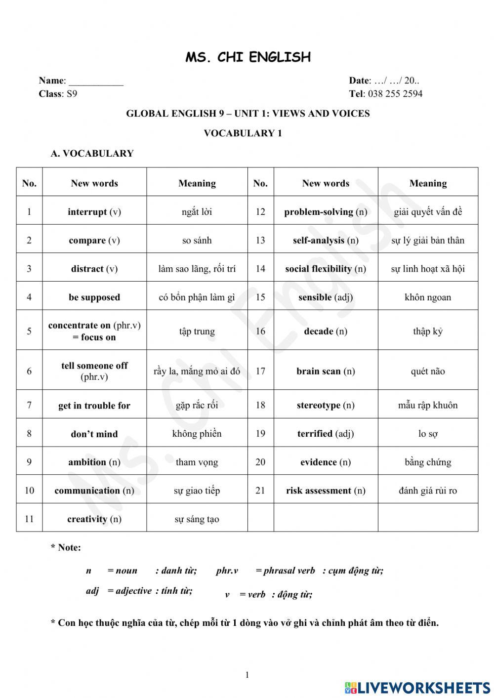 Foreign Teacher-S9-U1-Vocab1