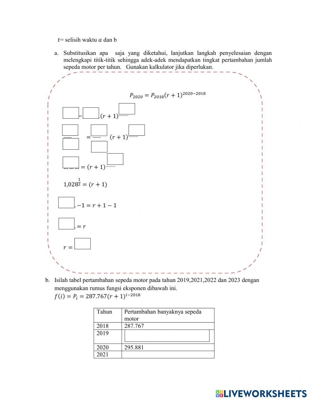 Fungsi eksponen oke  kelas XA6