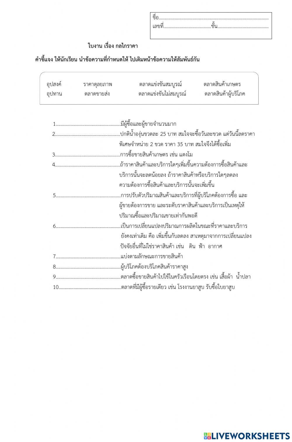 กลไกราคา