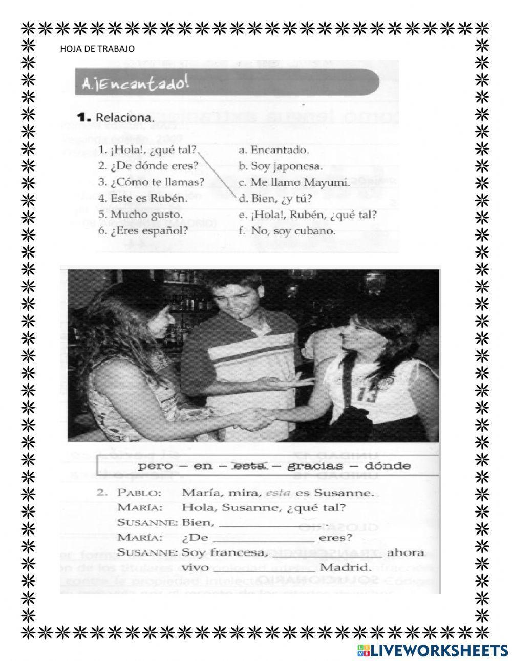 Presentaciones y saludos