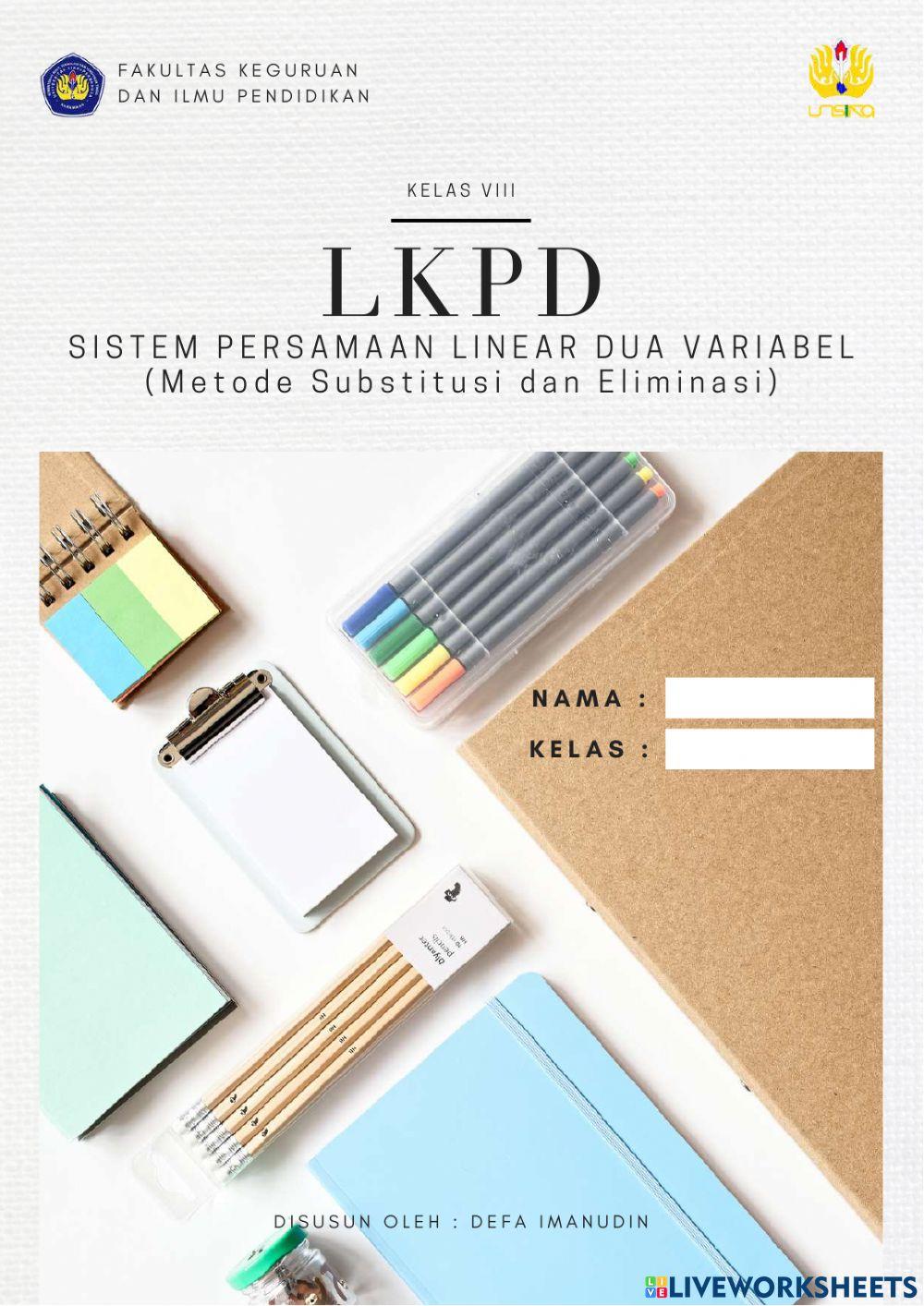 SPLD Metode Substitusi dan Eliminasi