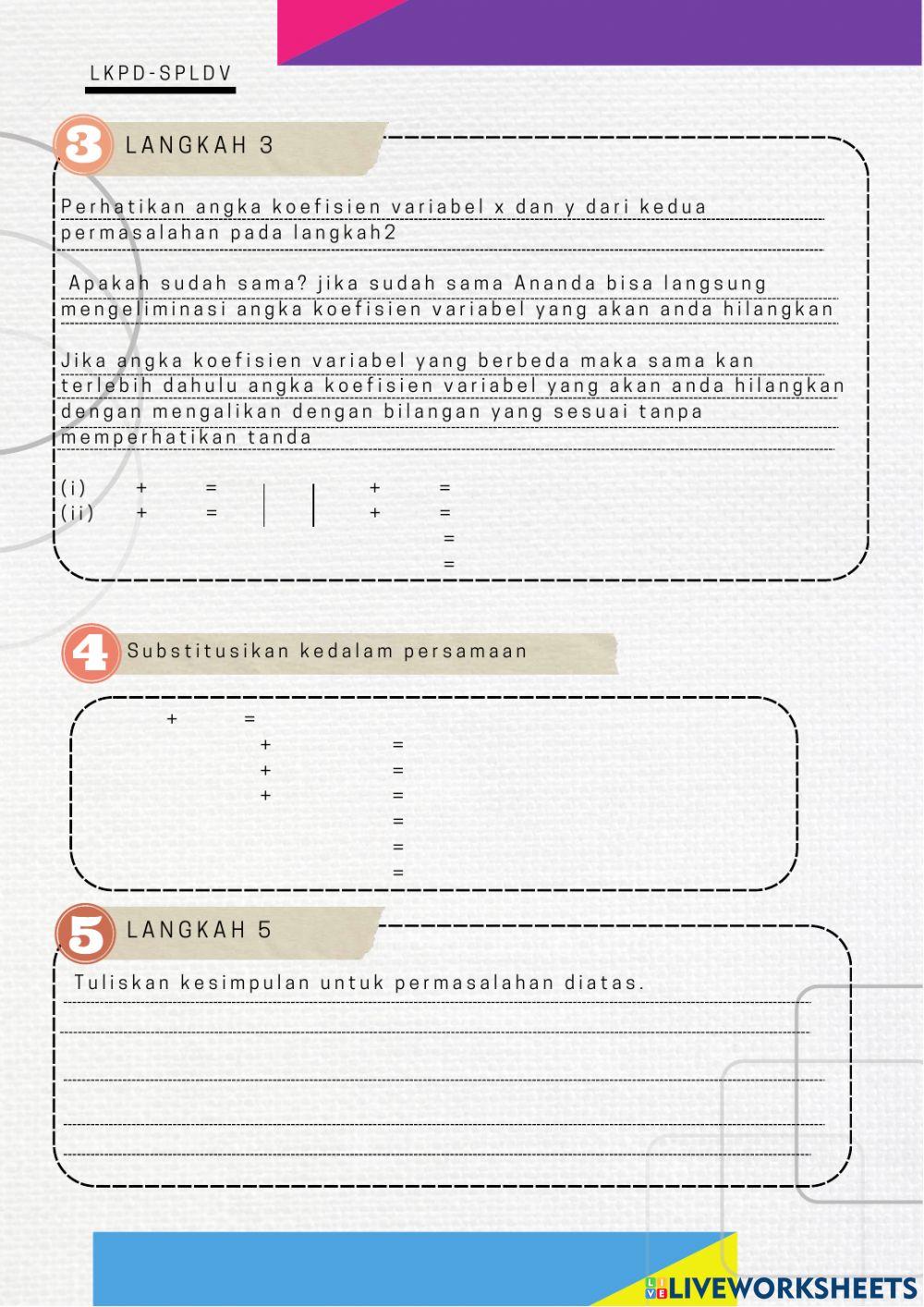 SPLDV Metode Campuran