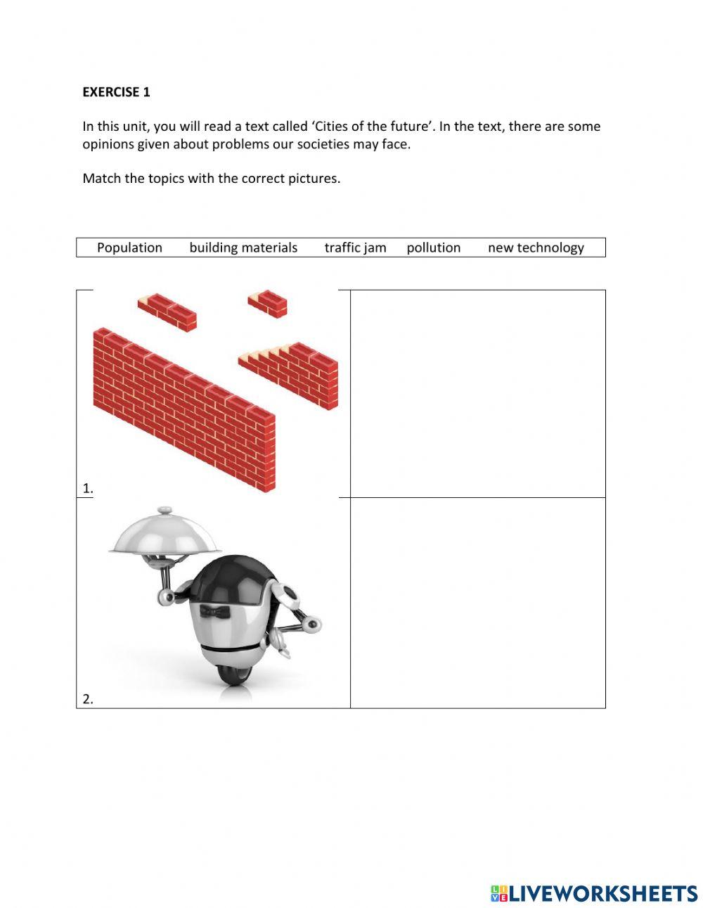 IE1, Unit 3, Reading, Exercise 1