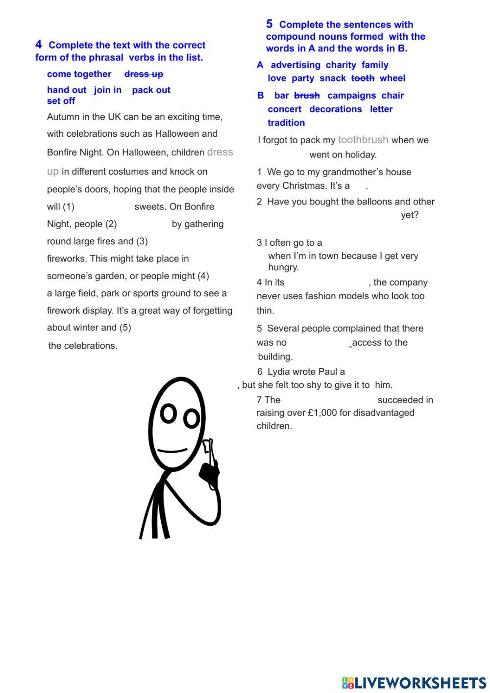 Vocabulary celebrations 1