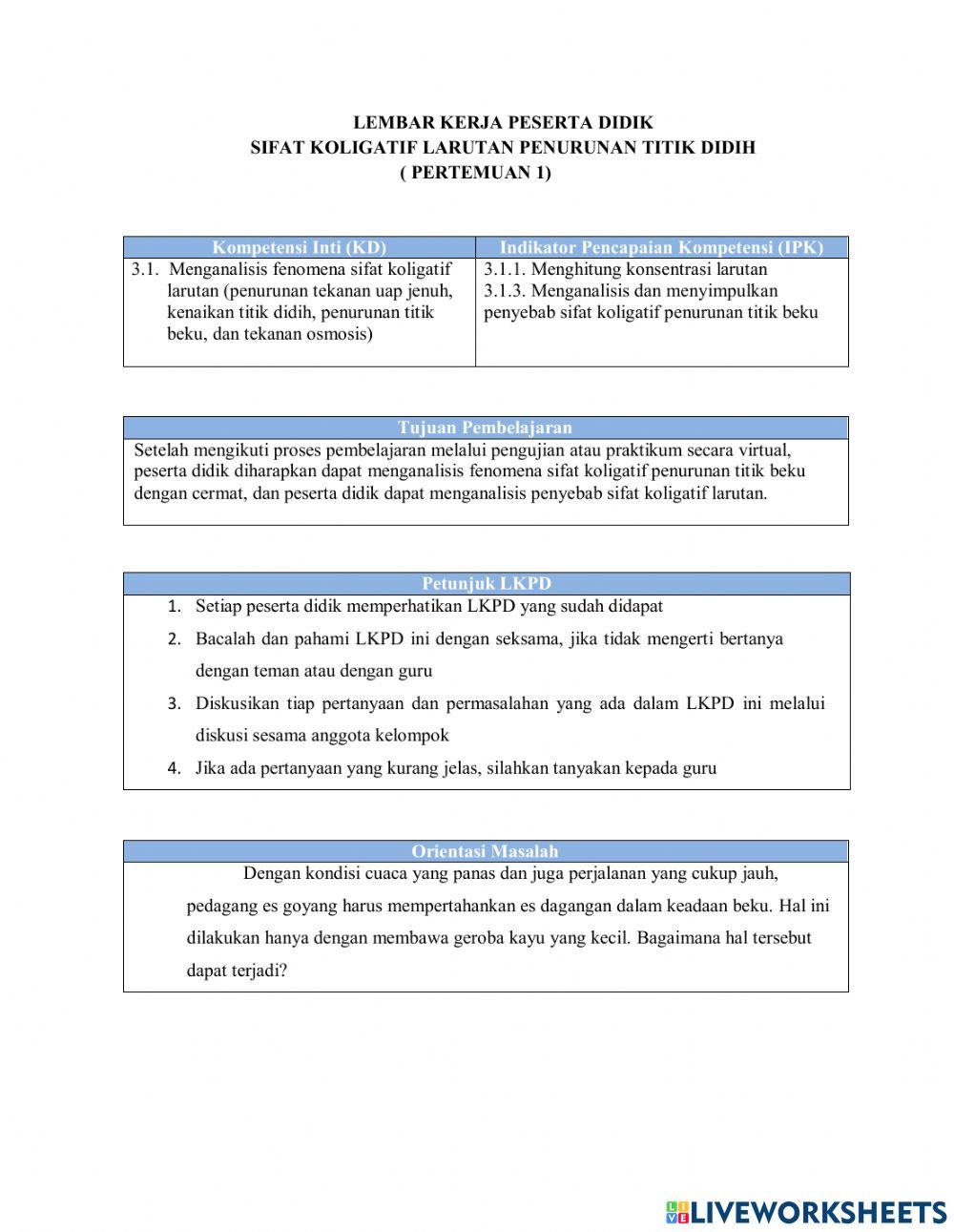 Penurunan titik beku