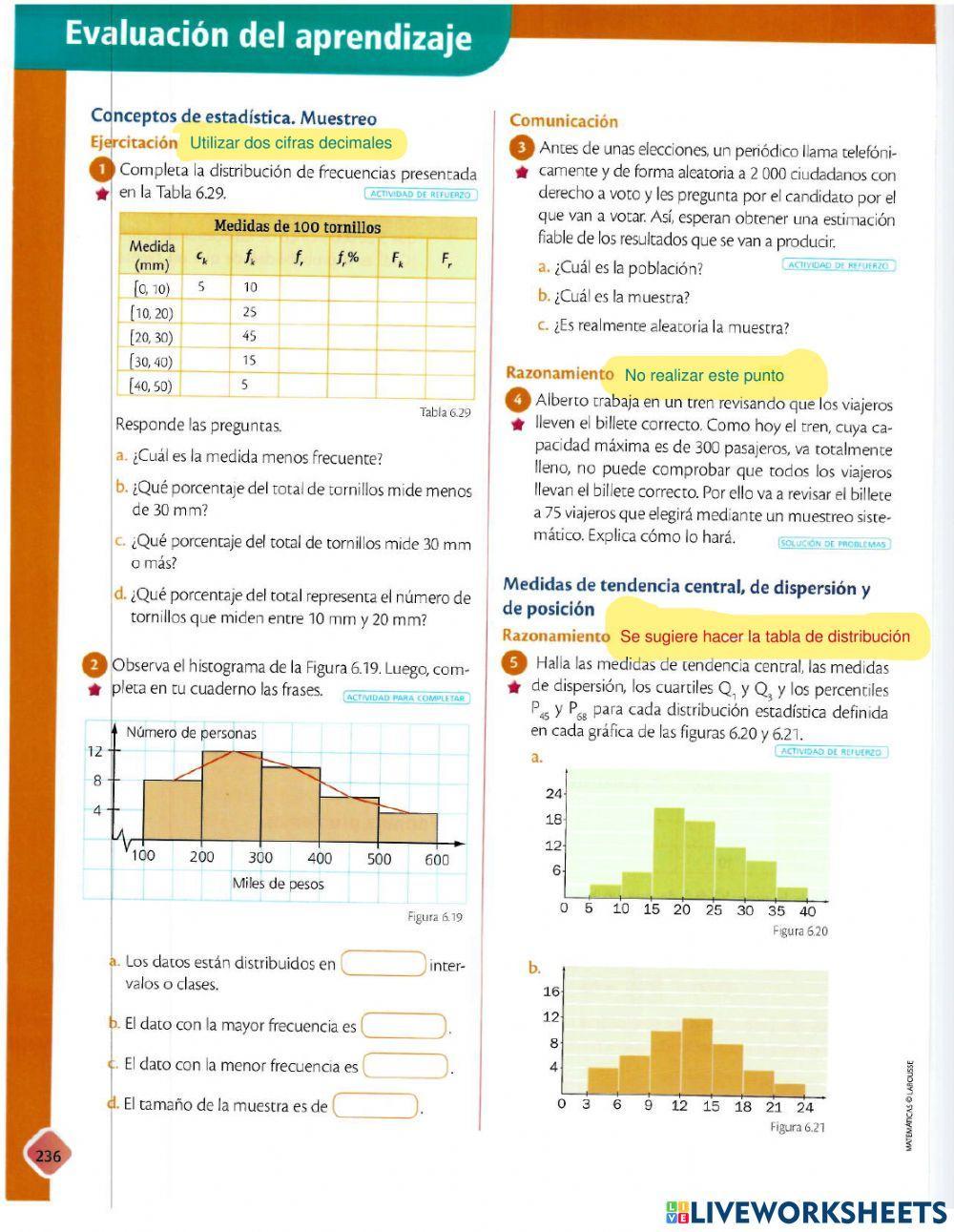 Medidas estadisticas