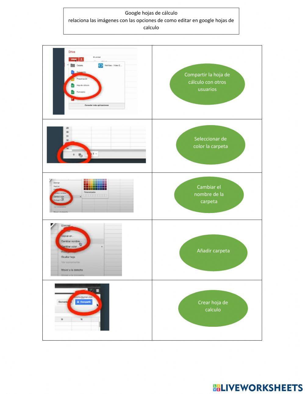 Google Hoja de Calculo