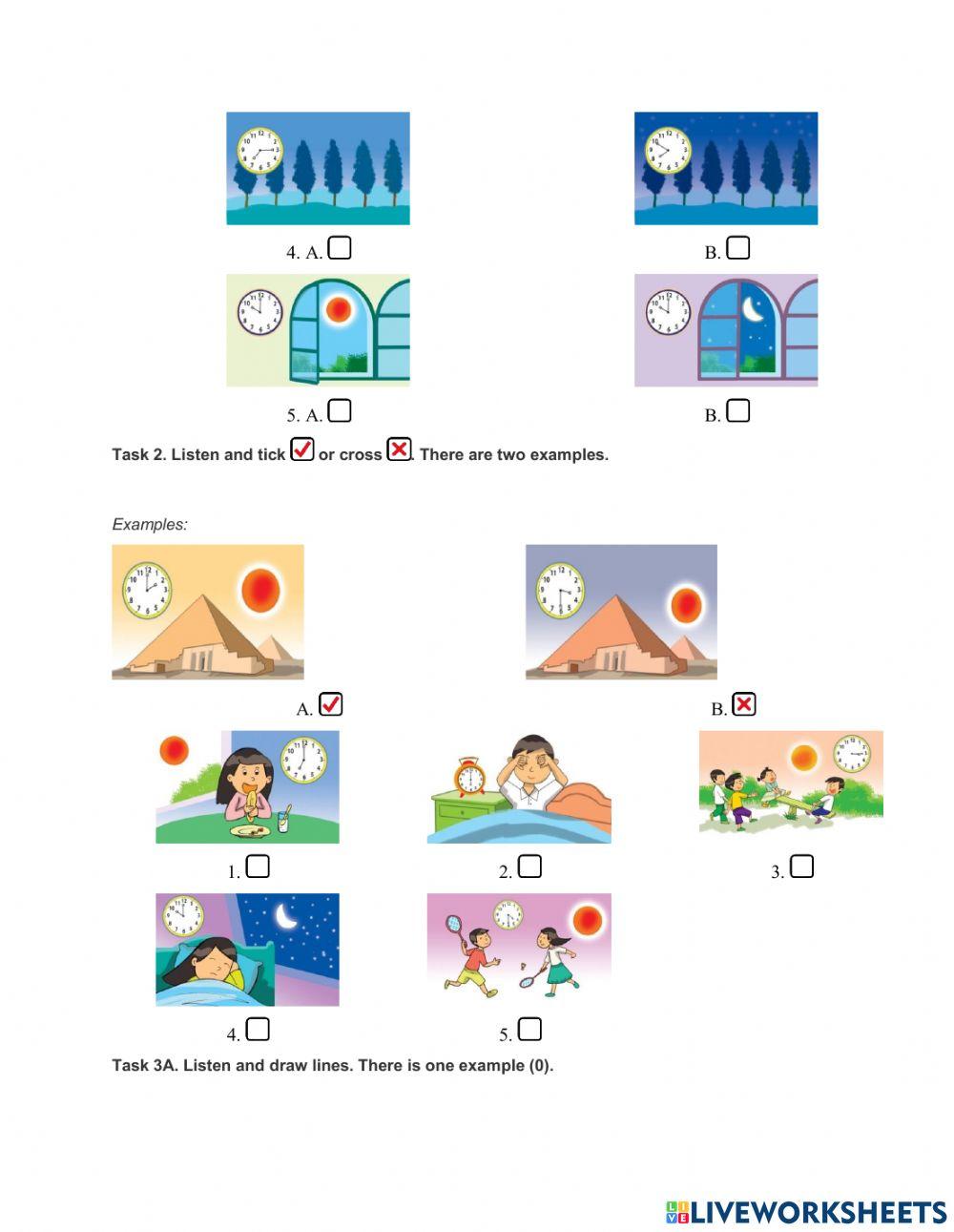 E4 Unit 11: What time is it?