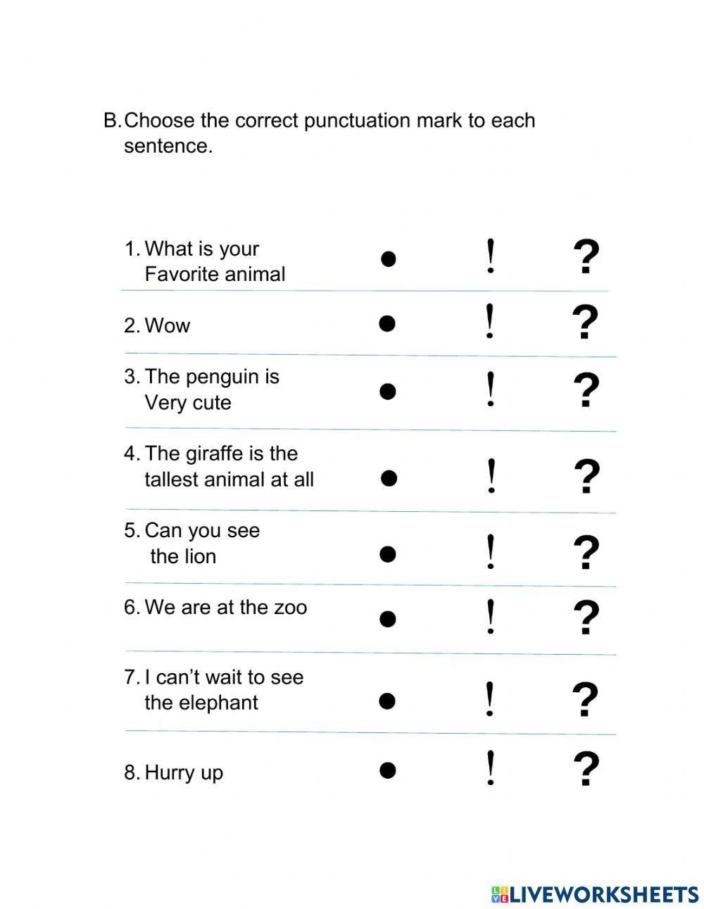 Puctuation marks