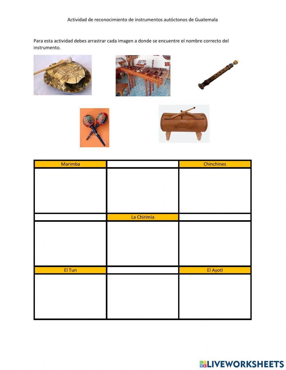 Instrumento autóctonos de Guatemala