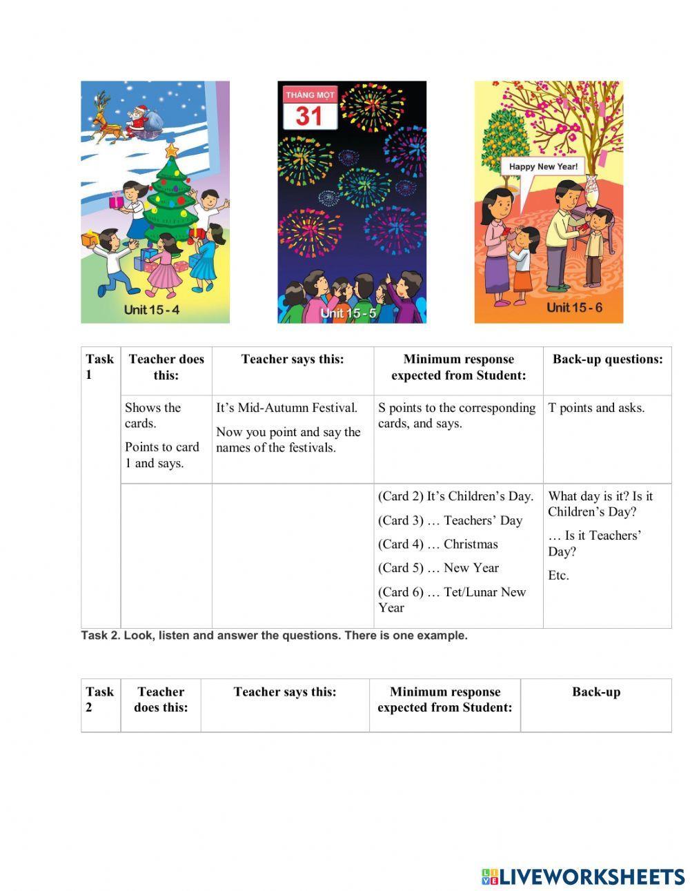 Unit 15: When's Children's Day?