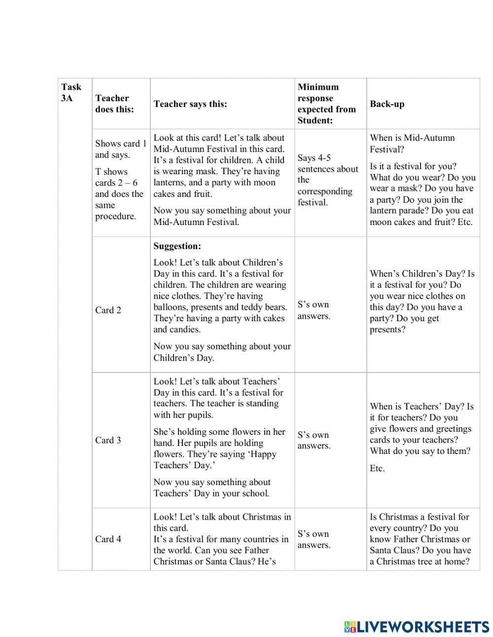 Unit 15: When's Children's Day?