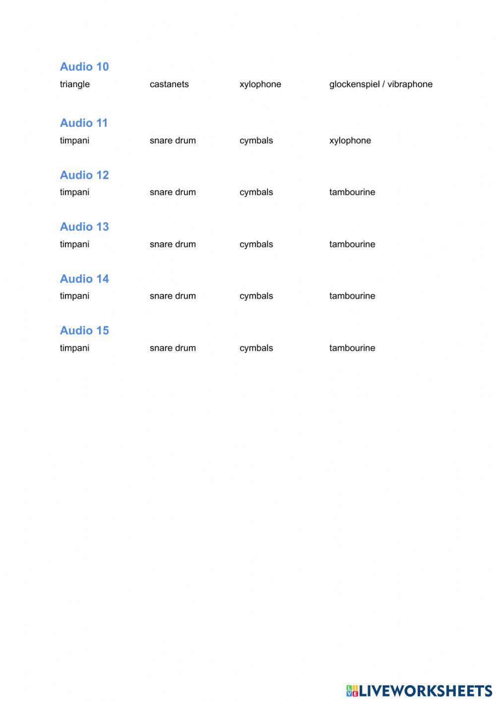 Which instruments sounds STRING-PERCUSSION