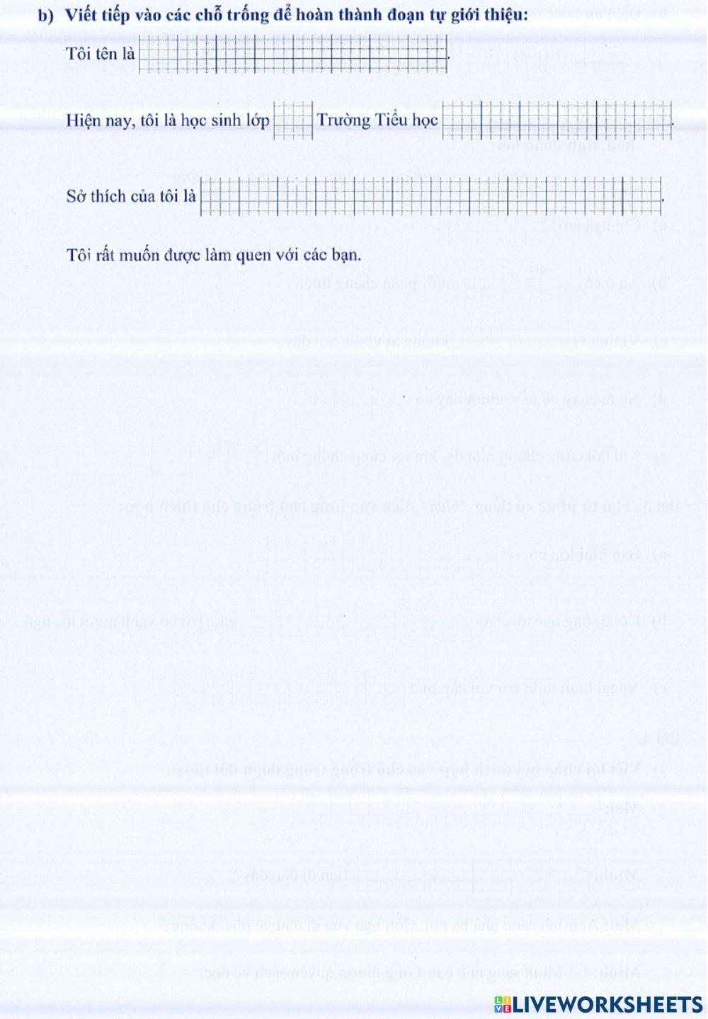 Môn Tiếng Việt 4 - Tuần 2