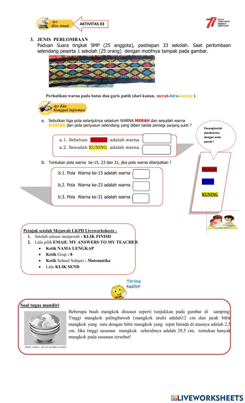 KD 4.1 Pola Bilangan