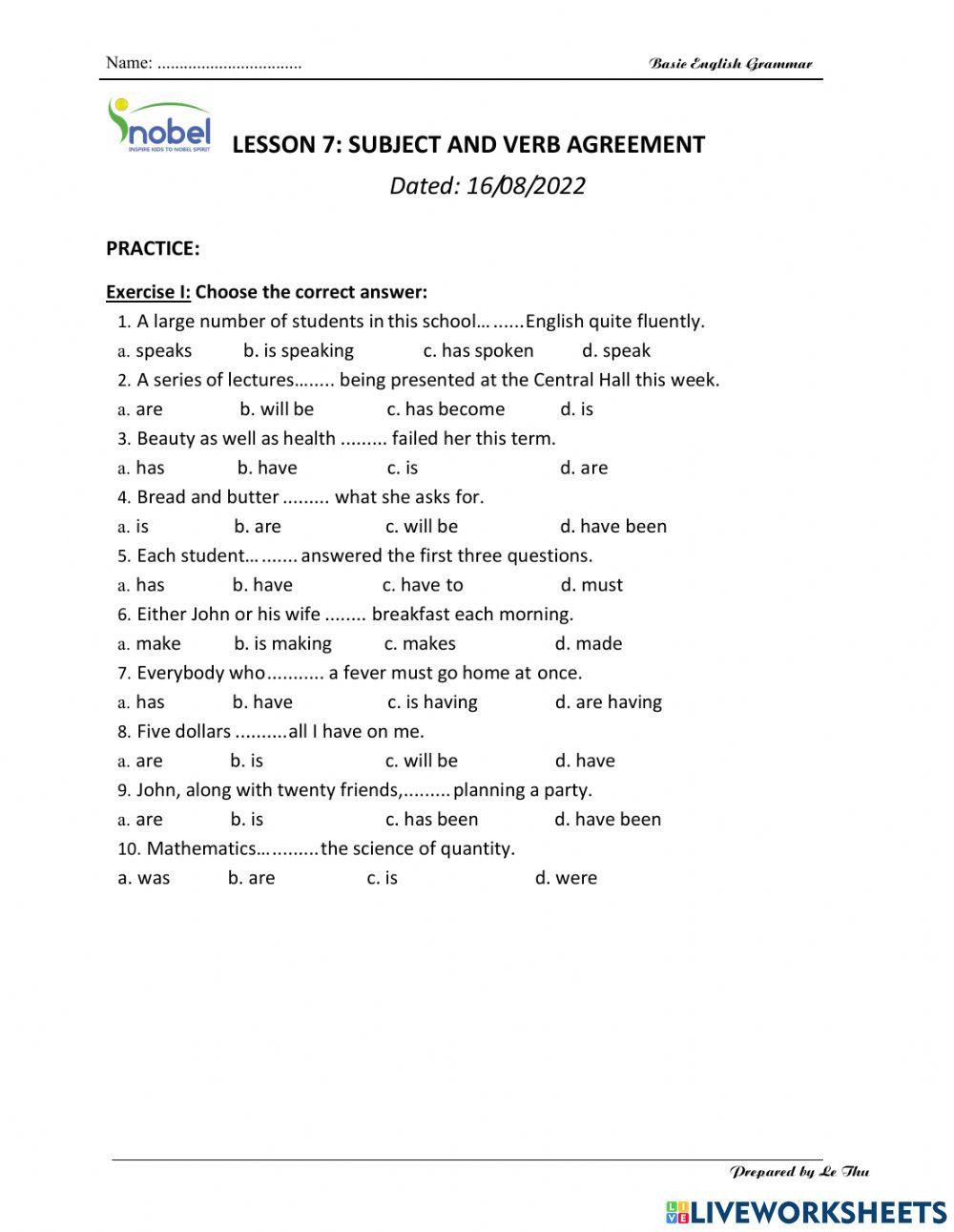 Lesson 7 - Practice 1
