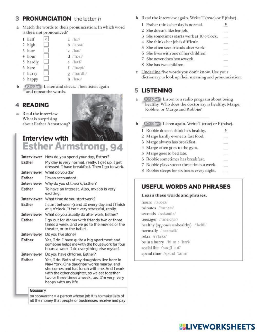 Short life, long life? (Homework)