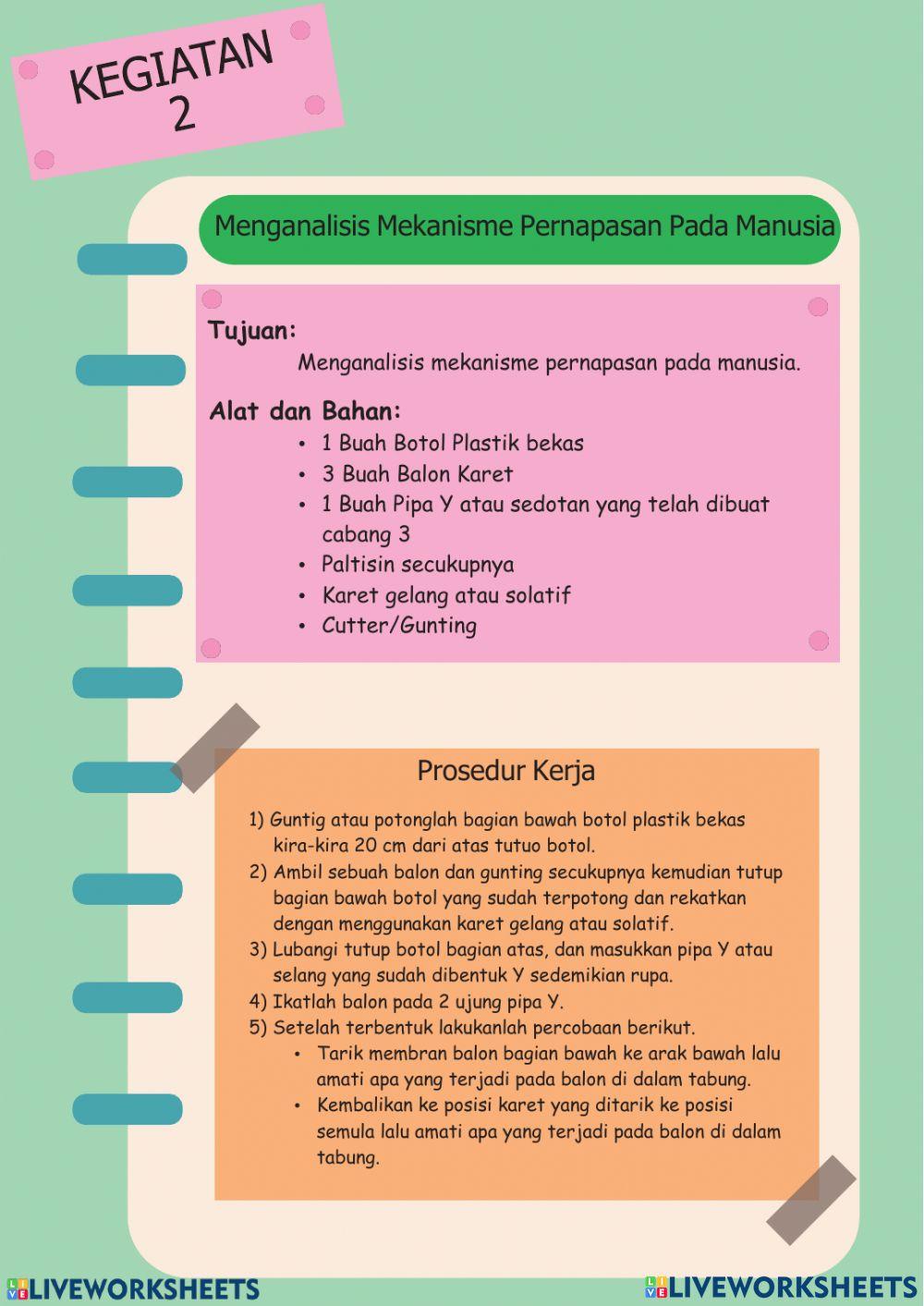Lkpd kelas kls 5 sistem pernapasan manusia