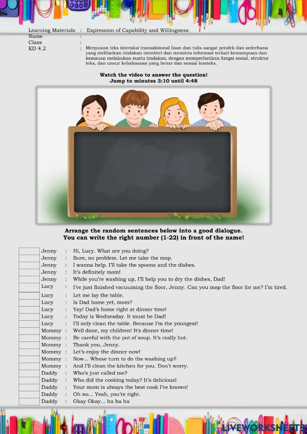 Expression of Capability and Willingness