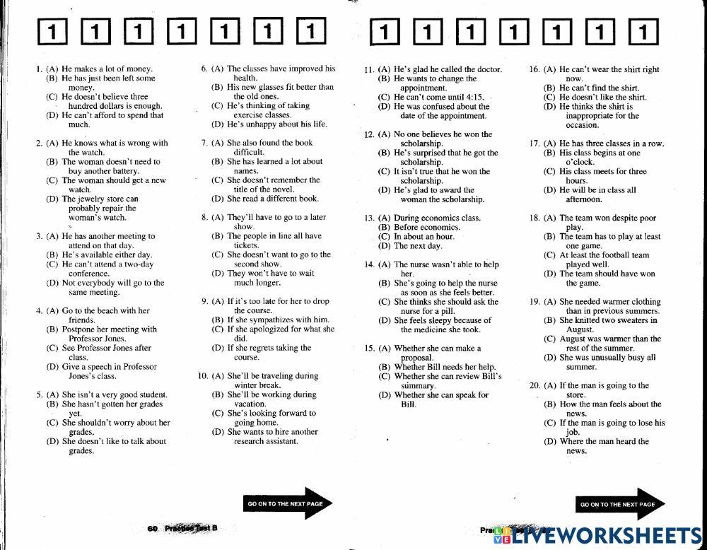Listening Practice IBT