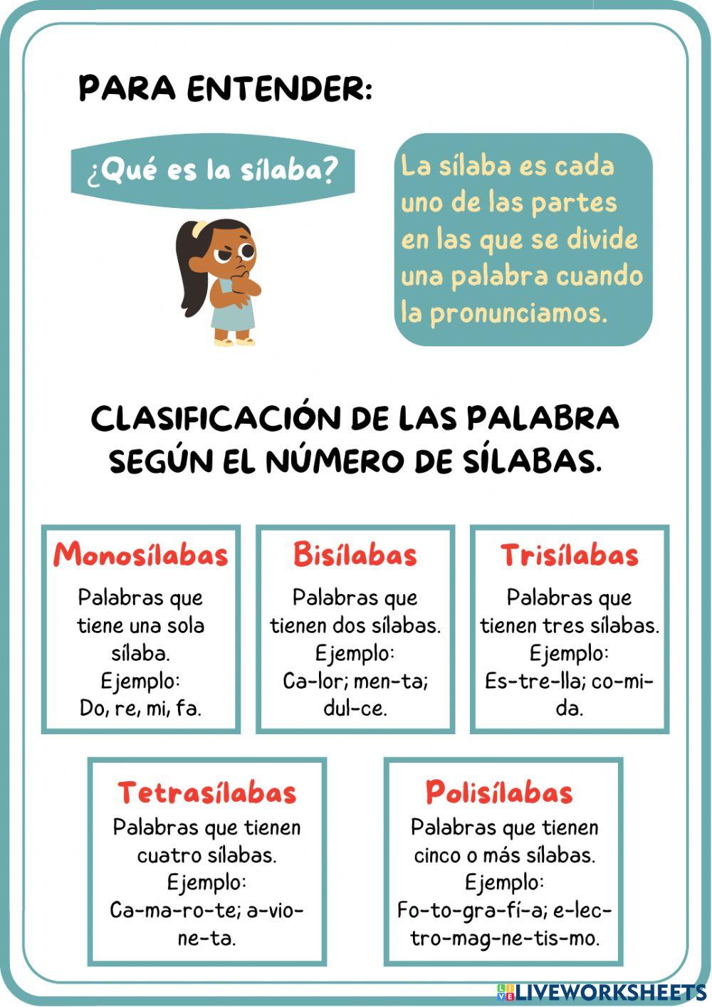 Repasamos las sílabas