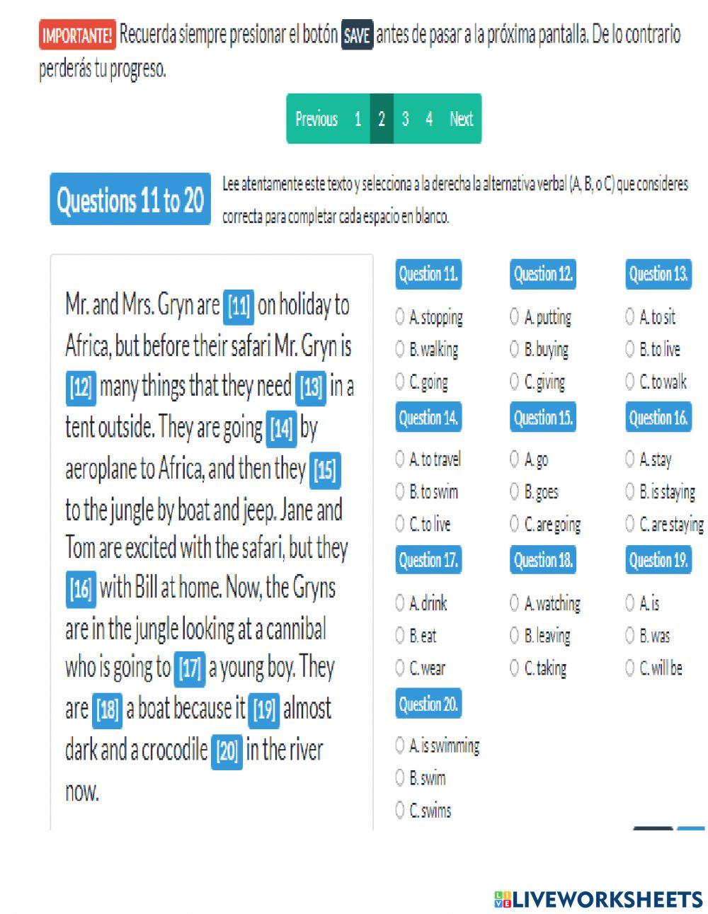 Examen final principiante