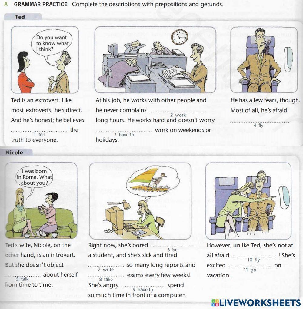 Prepositions and gerunds