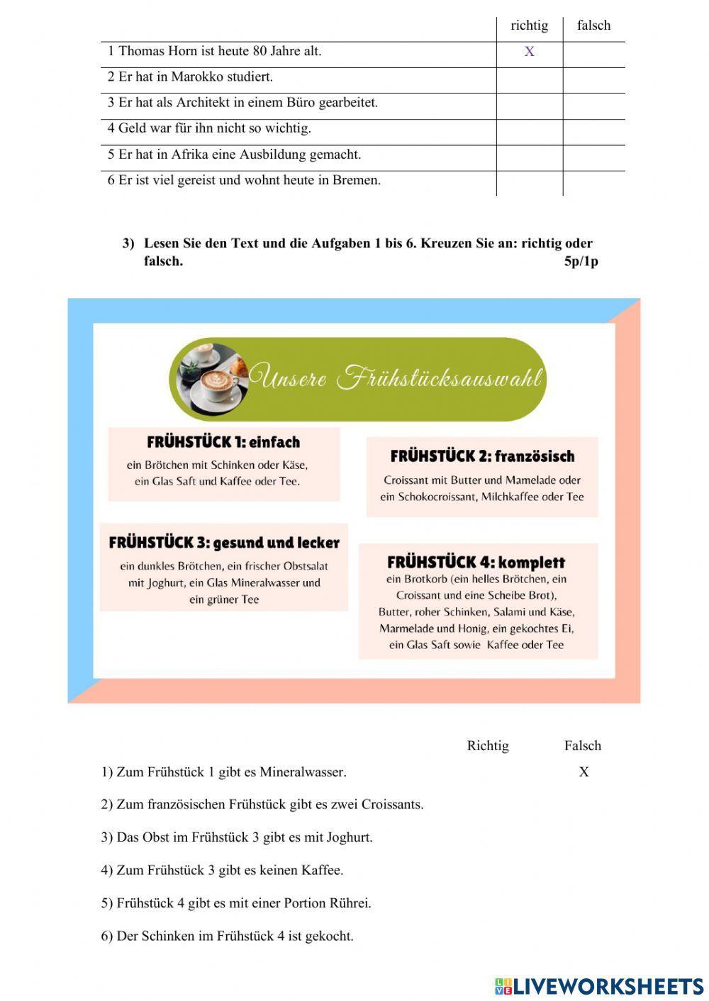 Examen de alemán - A2.1 - Institut Resistencia