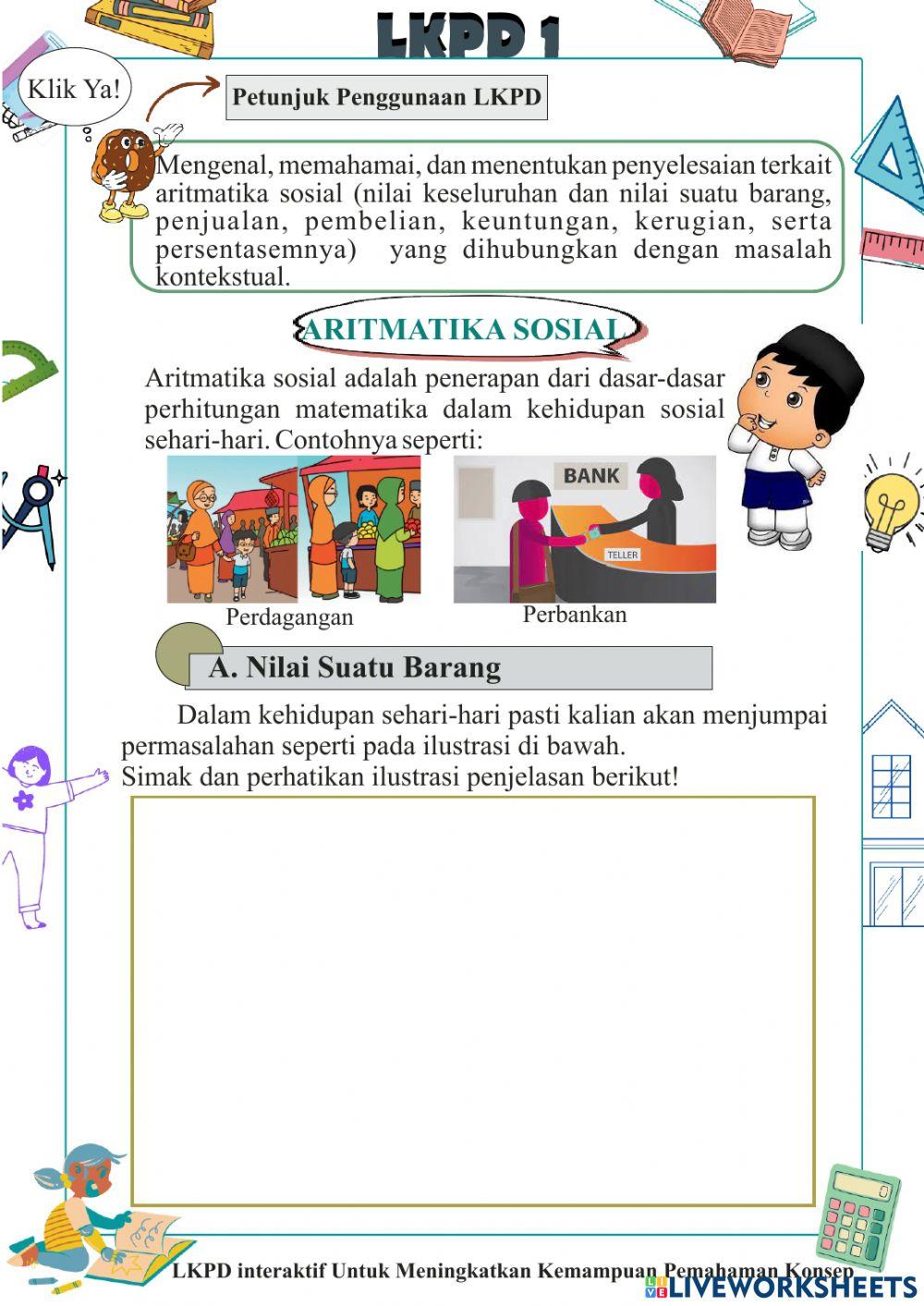 LKPD 1 ARITMATIKA SOSIAL