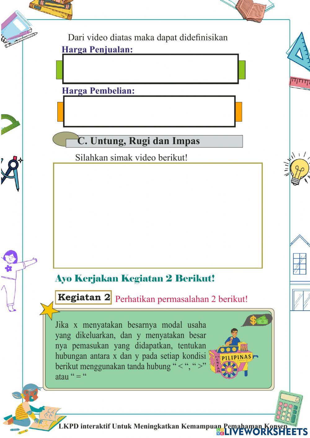 LKPD 1 ARITMATIKA SOSIAL