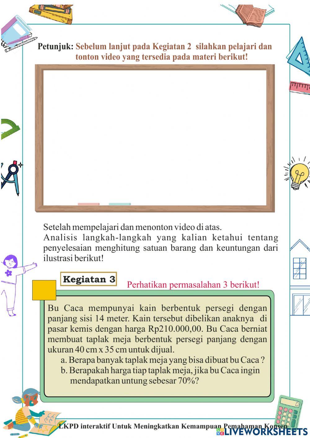 LKPD 1 ARITMATIKA SOSIAL