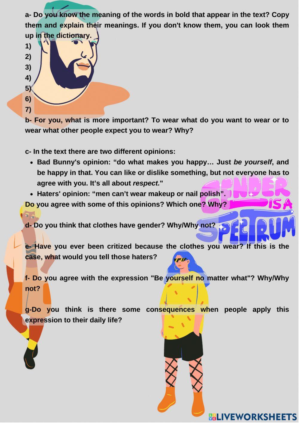 Be yourself no matter what