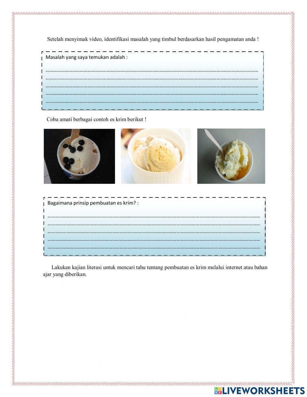 Praktikum Pembuatan Es