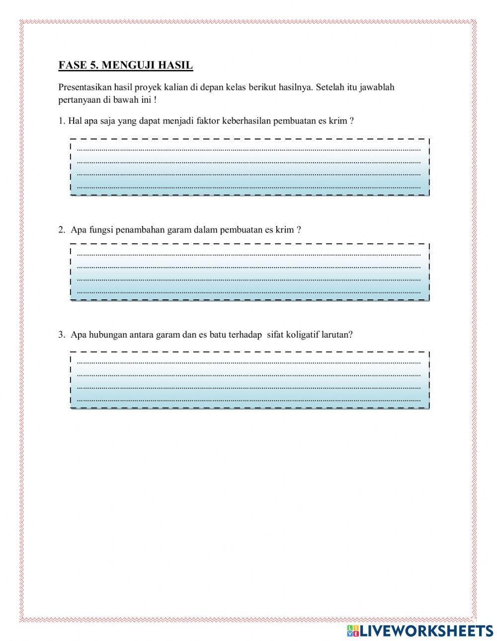 Praktikum Pembuatan Es