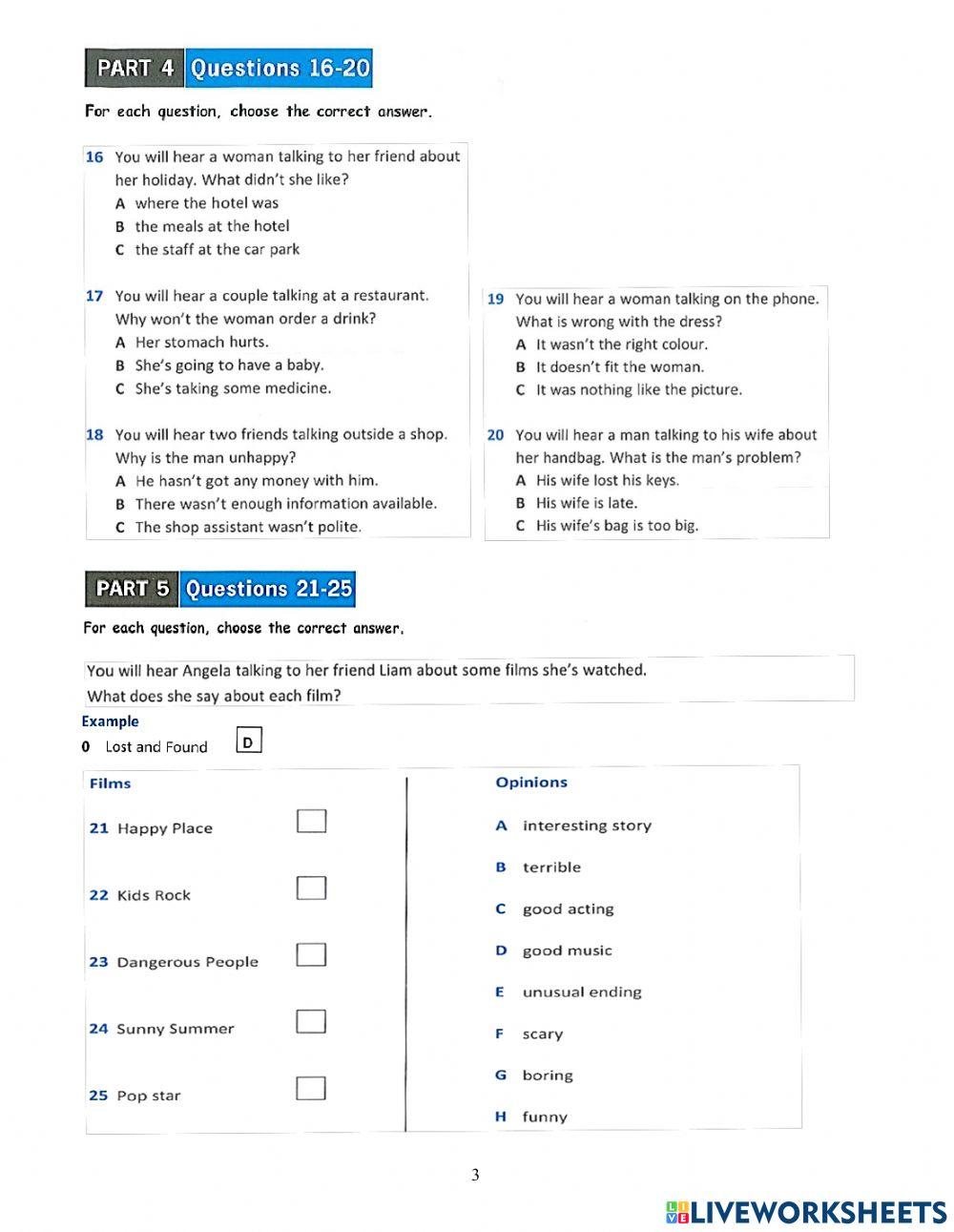 KET Practice Test 03-Listening