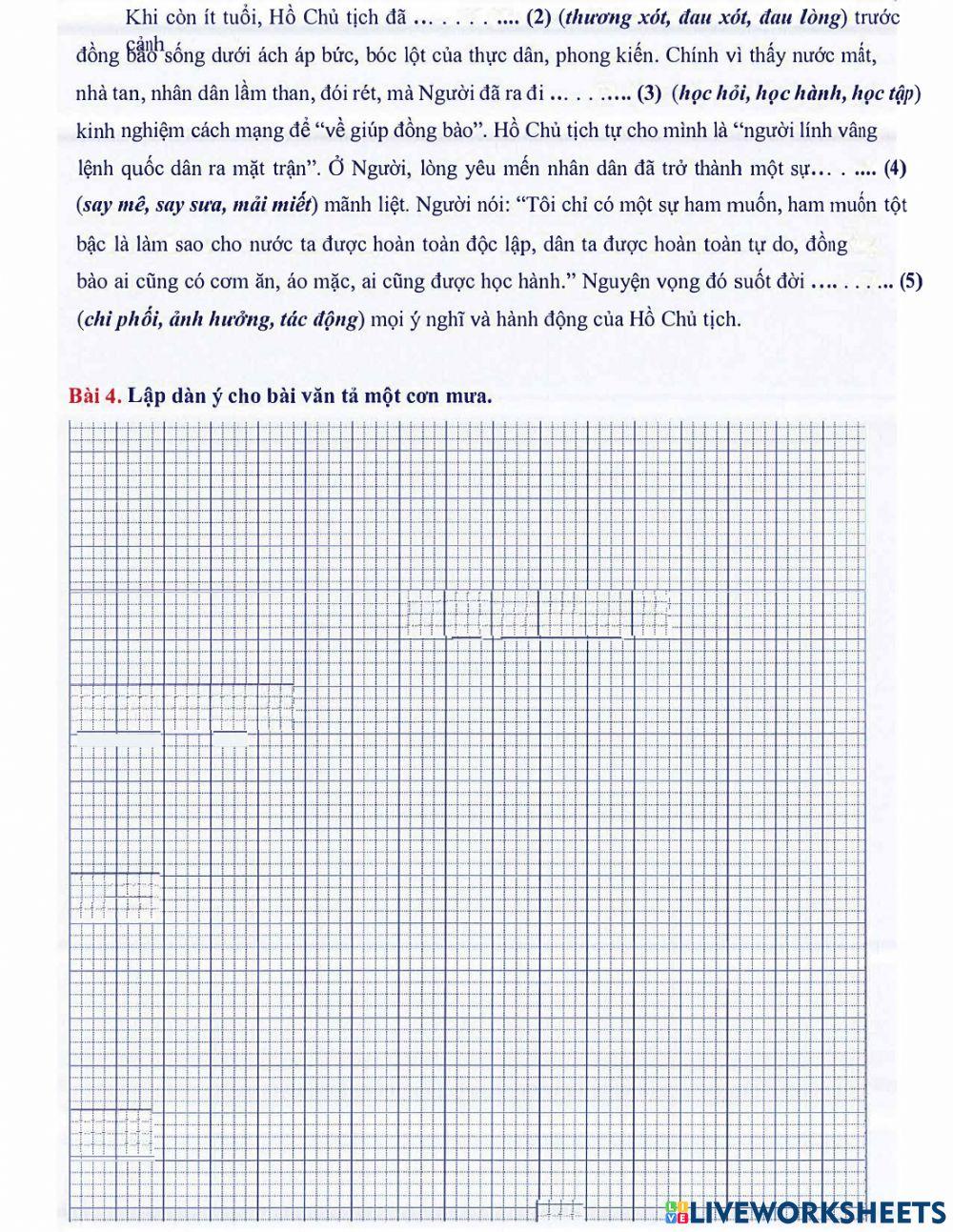Môn Tiếng Việt 5 - Tuần 3