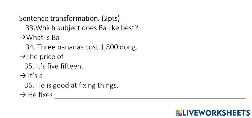 Rewrite lop 7 bai so 3