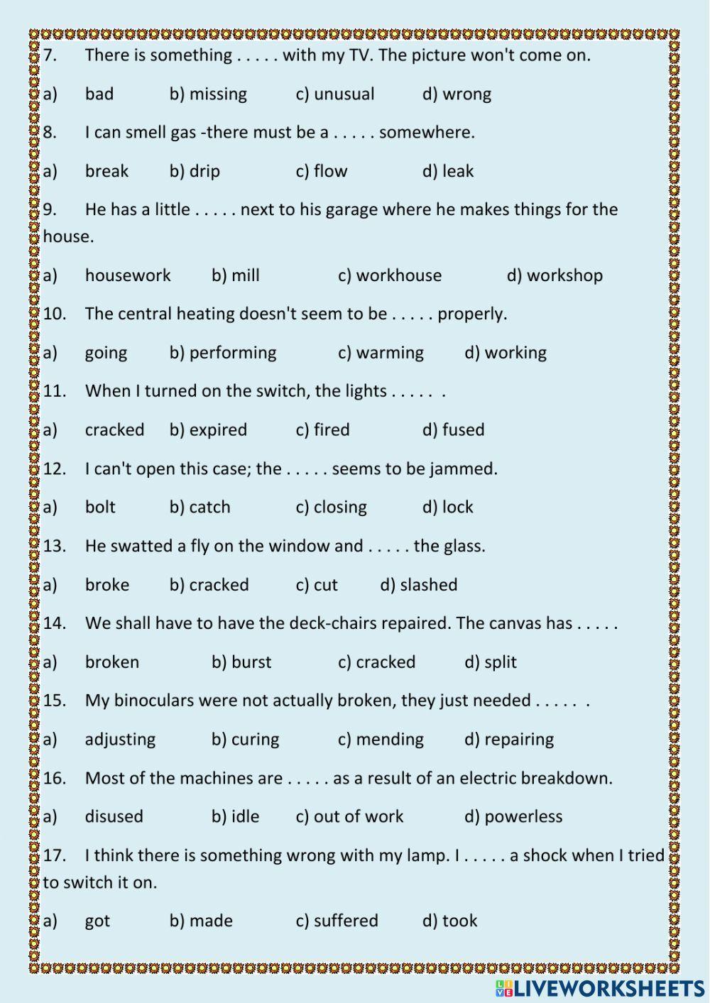 Household appliences