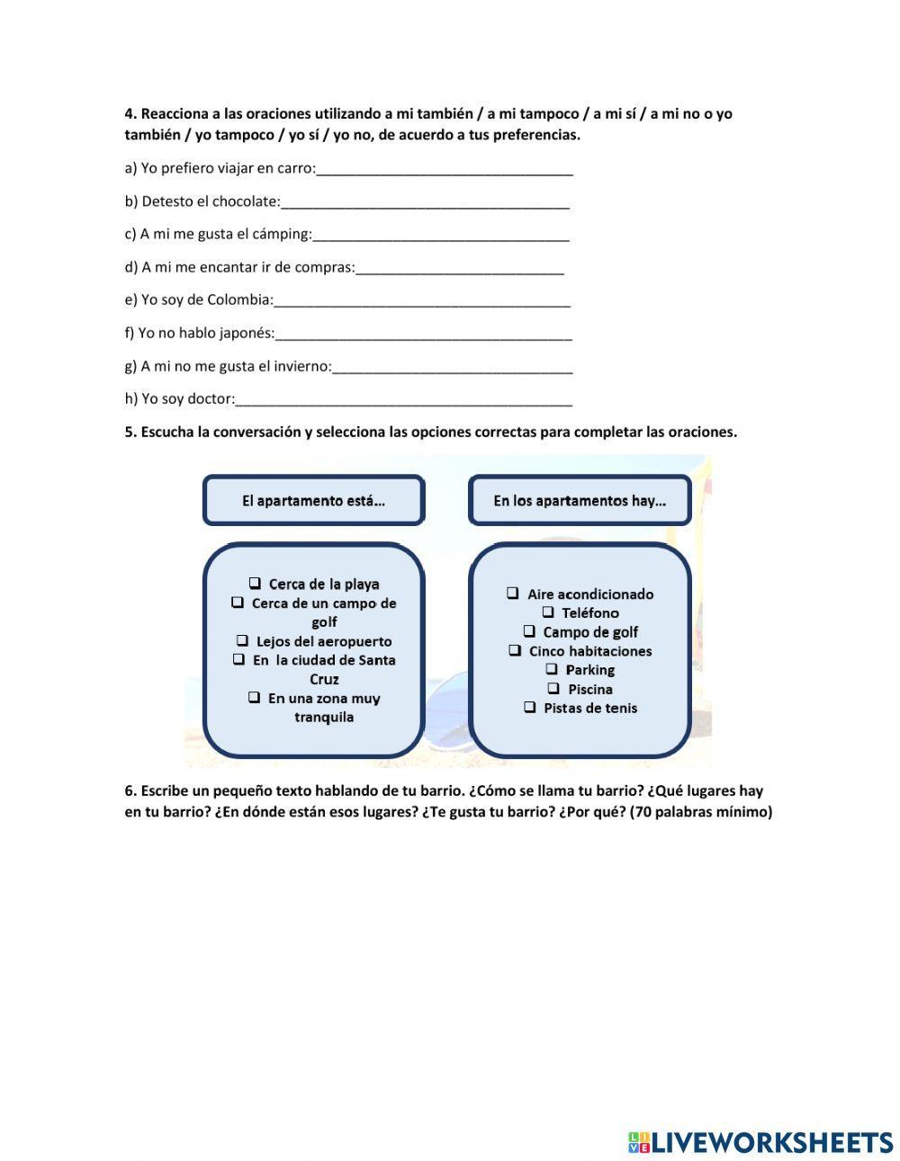 Evaluación Escrita Unidad 3