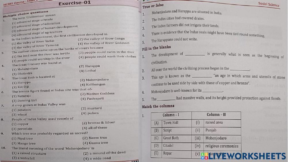 In the earliest cities