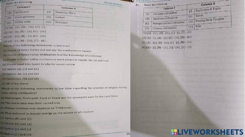 In the earliest cities