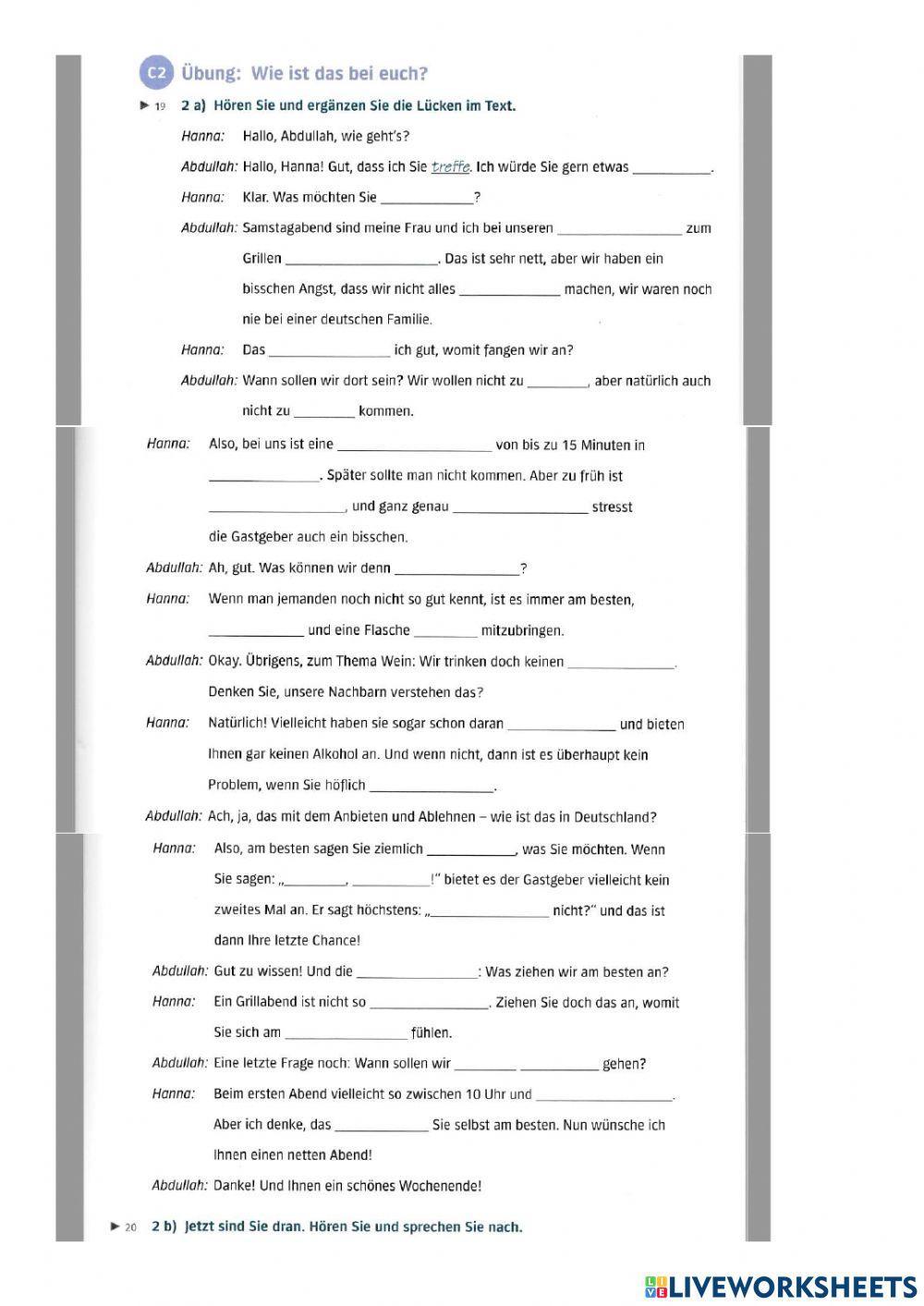 A2 Lek3 Hören und Sprechen C2