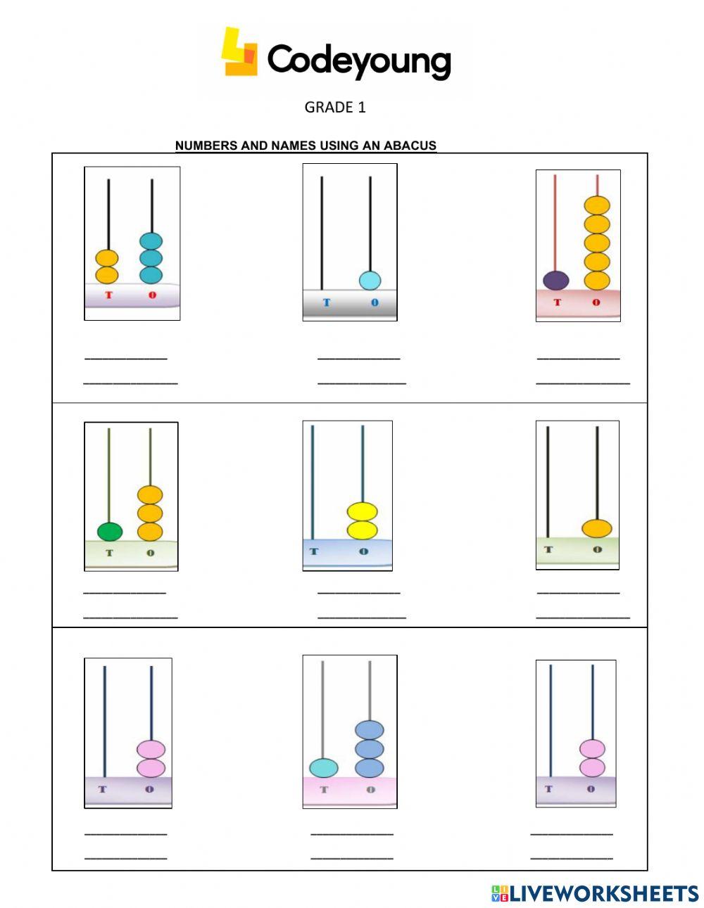 Numbers and Number Names using an Abacus-Concept HW