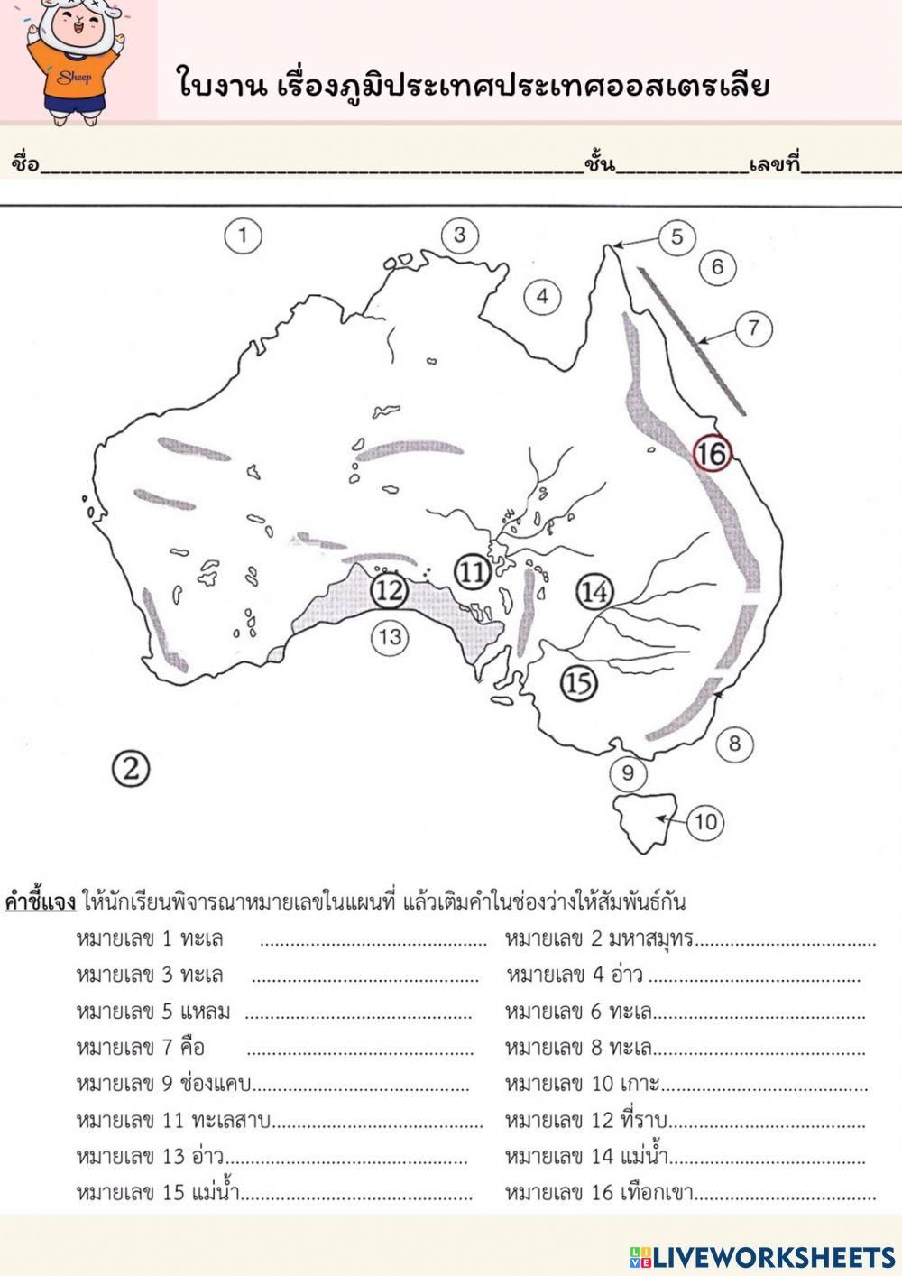 ภูมิประเทศประเทศออสเตรเลีย